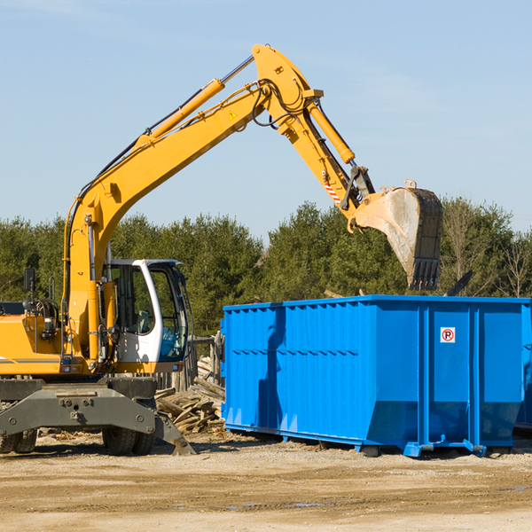 how many times can i have a residential dumpster rental emptied in Bloomfield